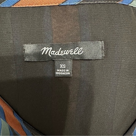 Madewell Sheer-Sleeve Top in Academy Stripe size XS like new - Picture 12 of 13